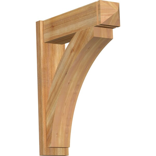 Ekena Millwork Thorton Arts & Crafts Rough Sawn Outlooker, Western Red Cedar, 8"W x 30"D x 36"H OUT08X30X36THR03RWR - main